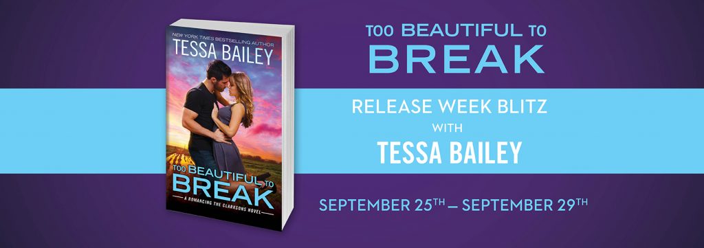 Release Blitz & Giveaway: TOO BEAUTIFUL TO BREAK by Tessa Bailey